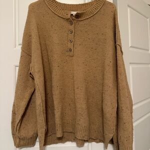 Color freckled sweater